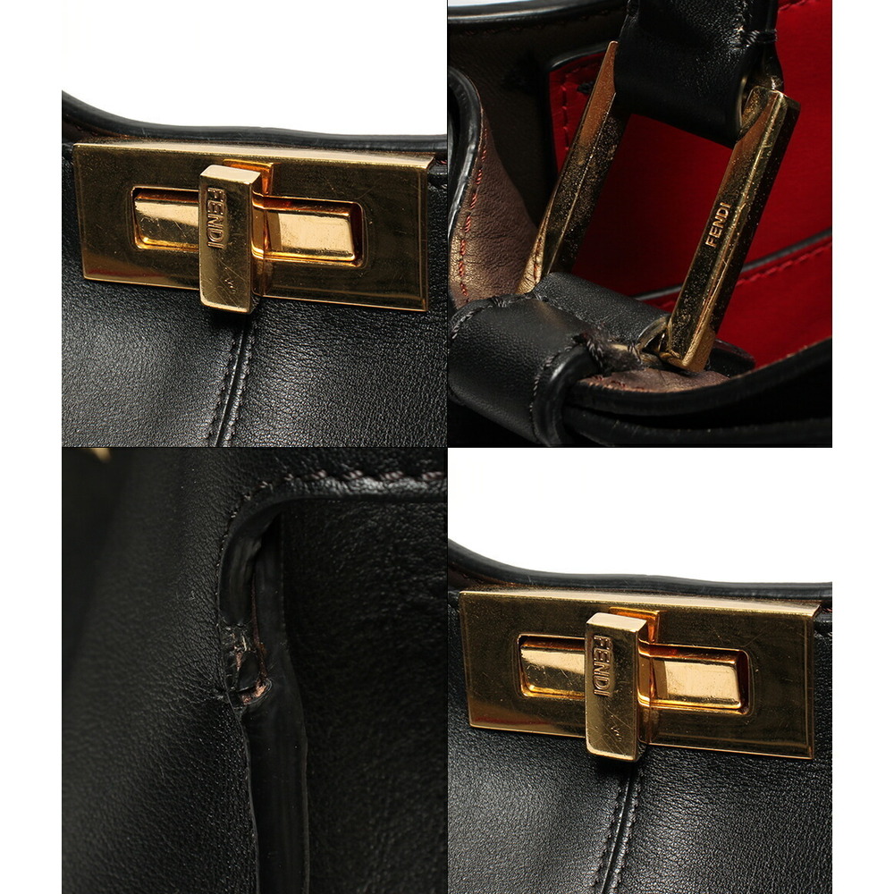 Fendi Tote Peekaboo Shoulder Bag Leather - Picture 6 of 6